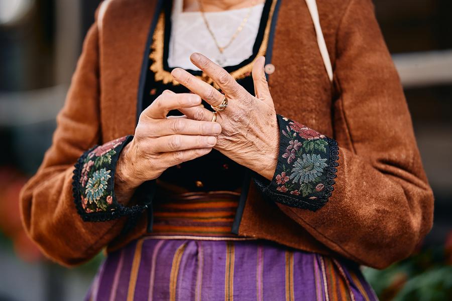 Woman in a Walser costume