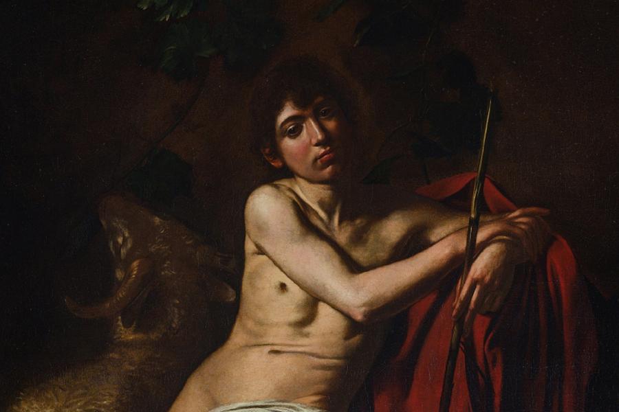 Caravaggio, San Giovanni Battista ©Galleria Borghese – foto Mauro Coen  Capolavori al Forte. Caravaggio, San Giovanni Battista