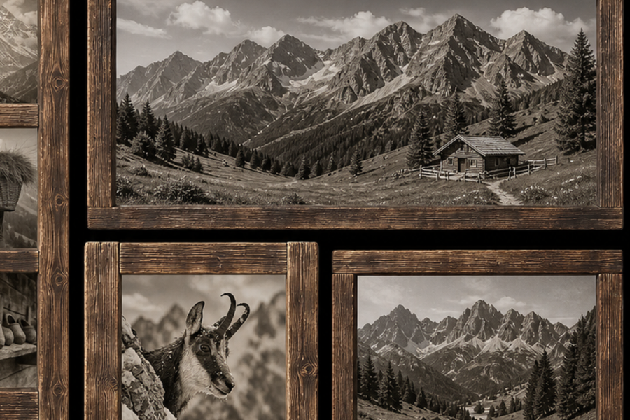 Tableaux de montagne  Cadres de montagne