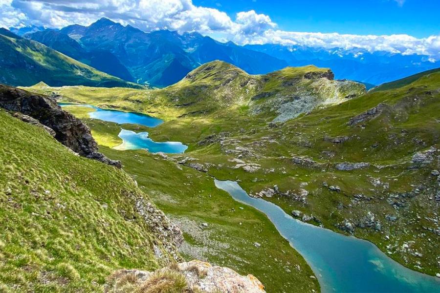 Brusson paesaggio di montagna