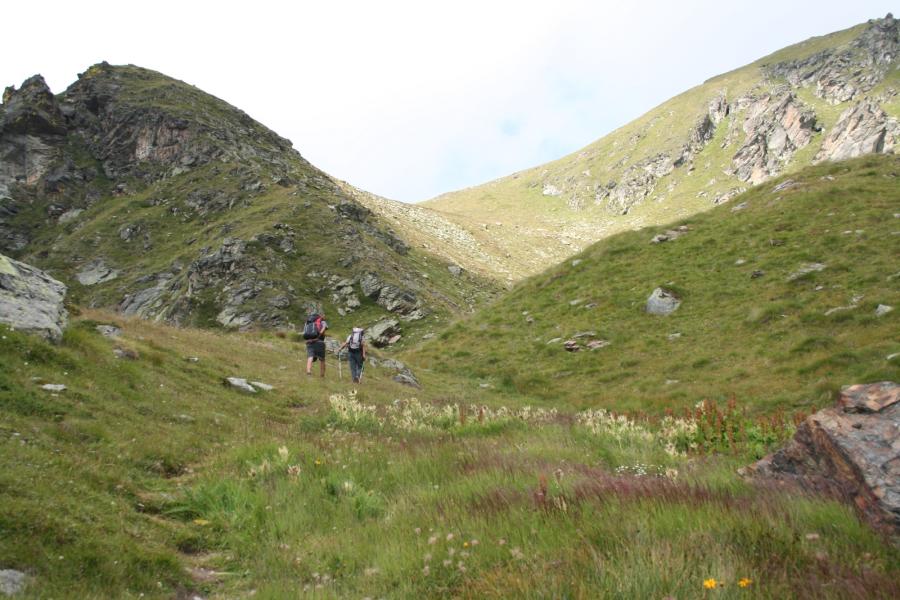 Ultimo tratto di salita verso il Col Pillonet.