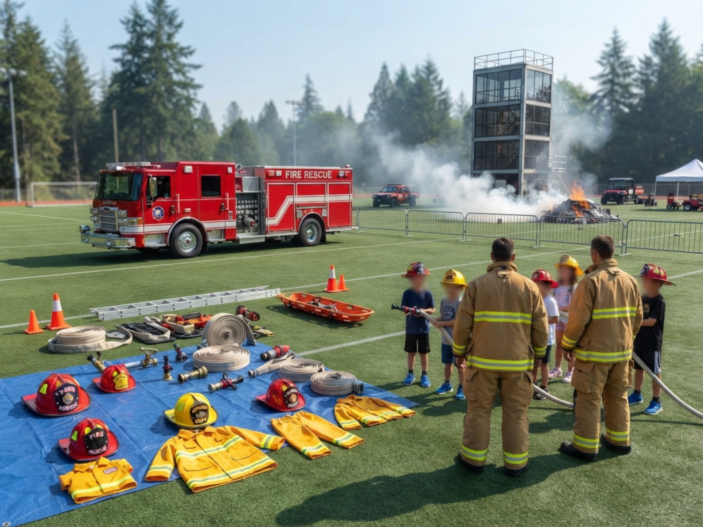 Vigili del fuoco  Semaine du Sport : Après-midi avec les Sapeurs-Pompiers Volontaires