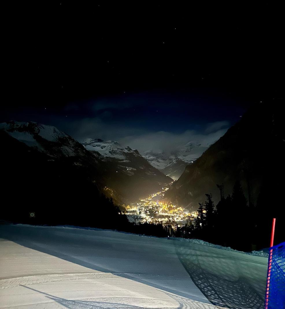 Torchlight descent with kids