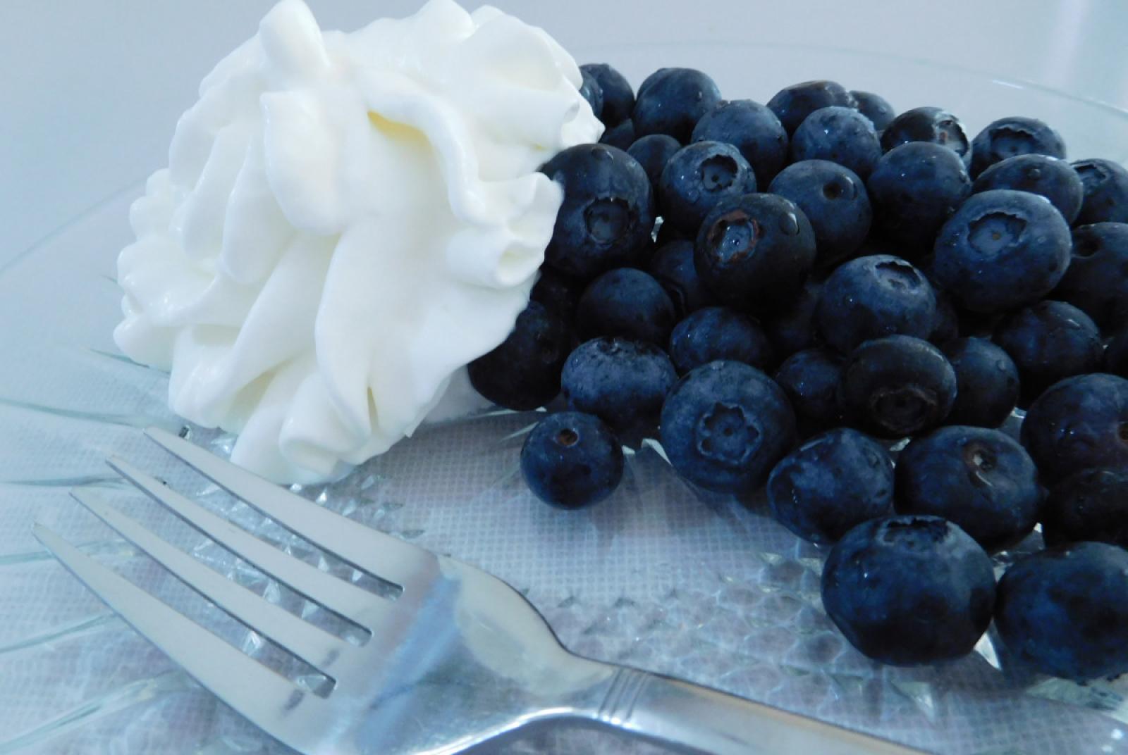 Panna e mirtilli con animazione per bambini